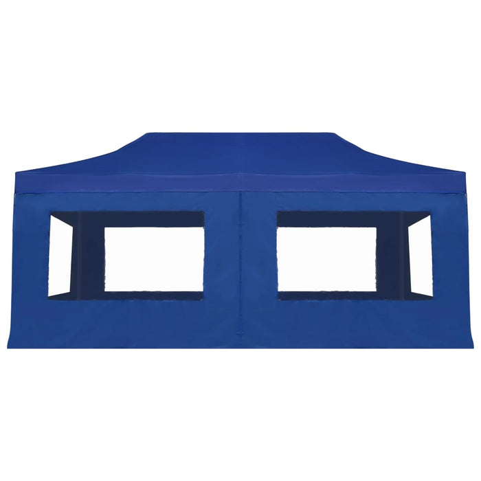 Cort de petrecere pliabil cu pereți, albastru, 6x3 m, aluminiu - WALTI WALTI