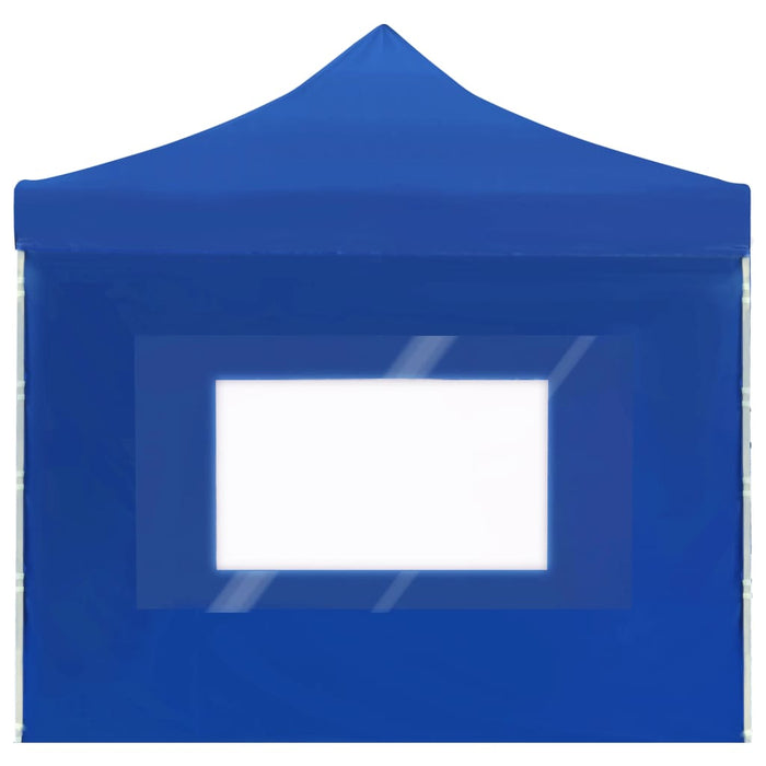Cort de petrecere pliabil cu pereți, albastru, 6x3 m, aluminiu - WALTI WALTI