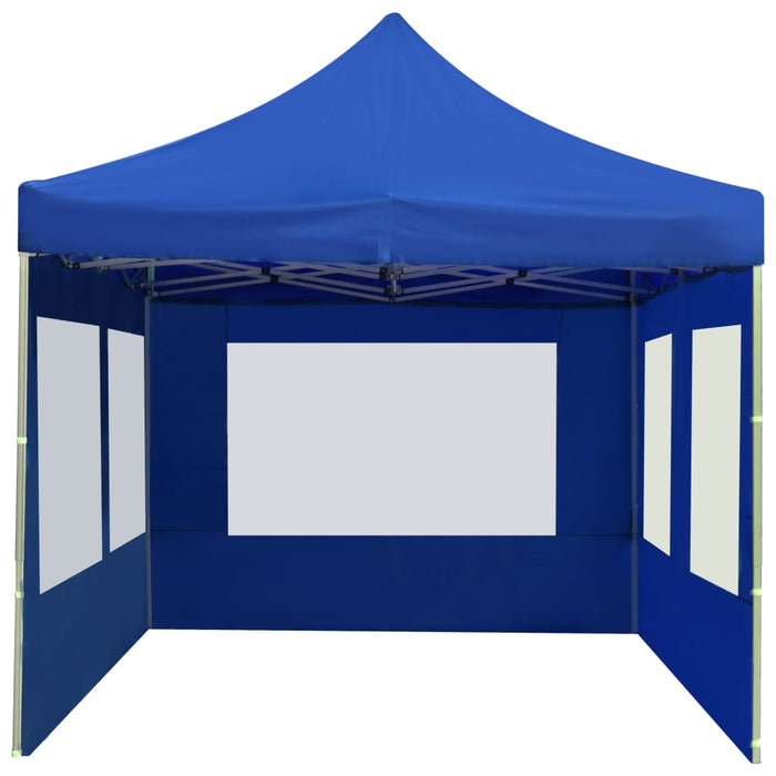 Cort de petrecere pliabil cu pereți, albastru, 6x3 m, aluminiu - WALTI WALTI