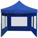 Cort de petrecere pliabil cu pereți, albastru, 6x3 m, aluminiu - WALTI WALTI
