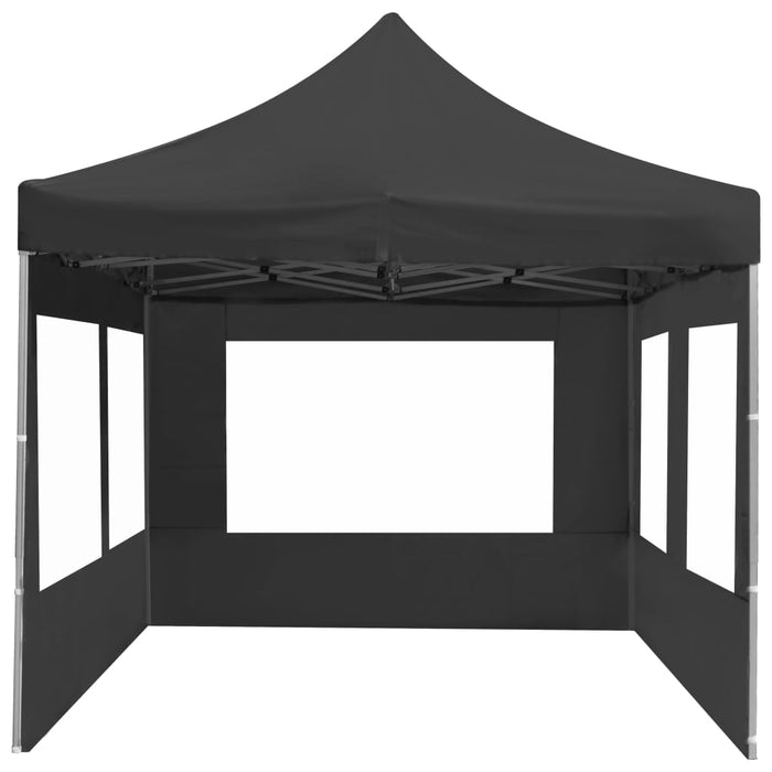 Cort de petrecere pliabil cu pereți, antracit, 6x3 m, aluminiu WALTI