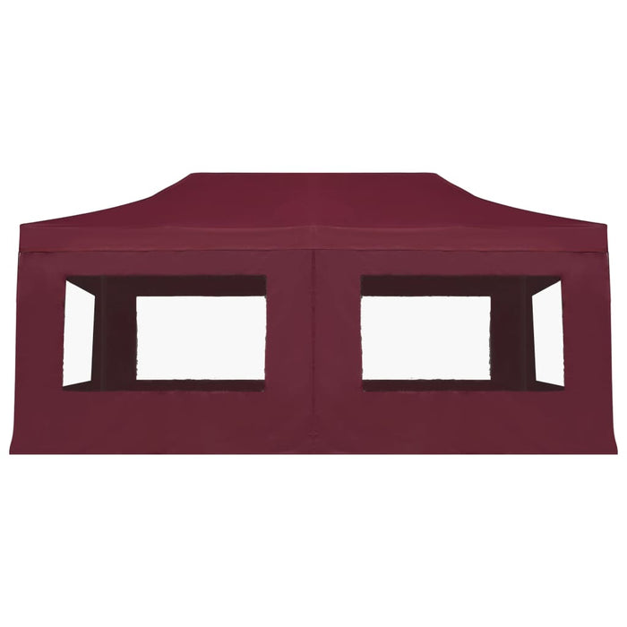 Cort de petrecere pliabil cu pereți, roșu vin, 6x3 m, aluminiu - WALTI WALTI