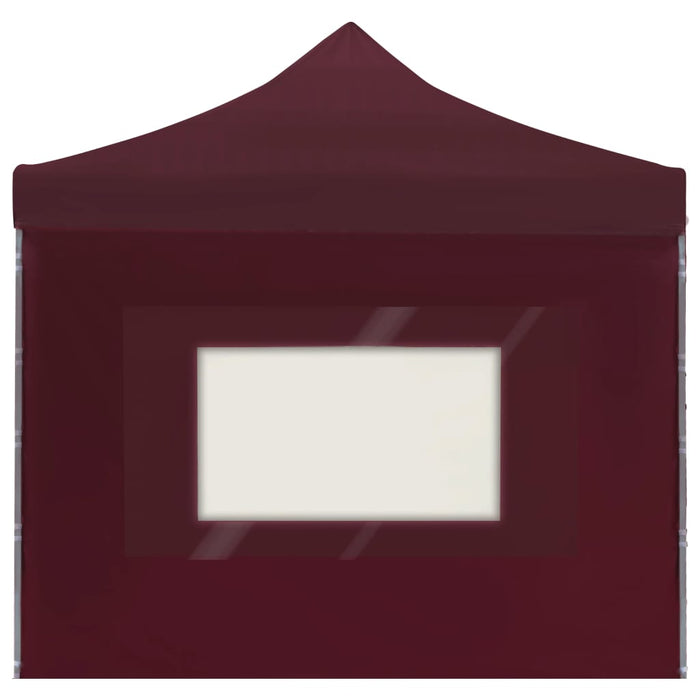 Cort de petrecere pliabil cu pereți, roșu vin, 6x3 m, aluminiu - WALTI WALTI