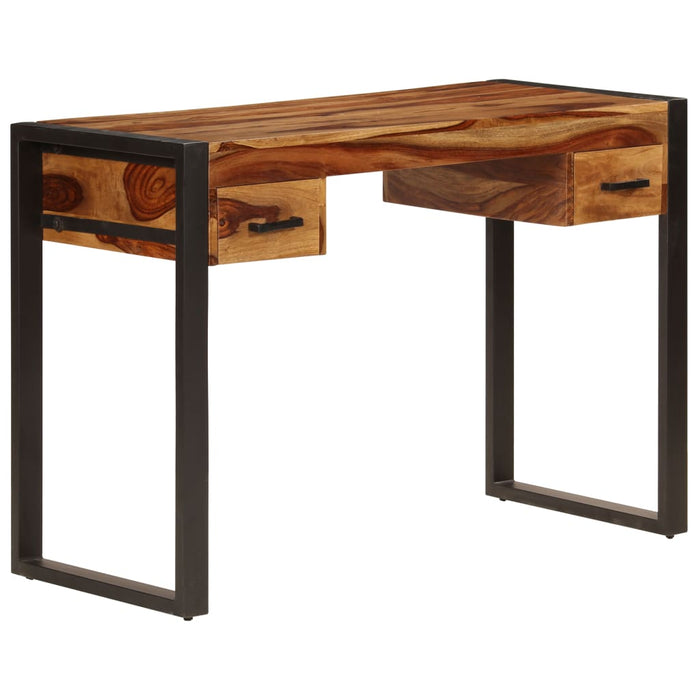 Birou cu 2 sertare, 110 x 50 x 77 cm, lemn masiv de acacia - WALTI WALTI