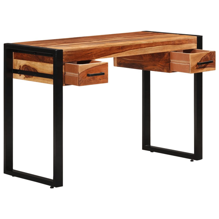 Birou cu 2 sertare, 110 x 50 x 77 cm, lemn masiv de acacia - WALTI WALTI