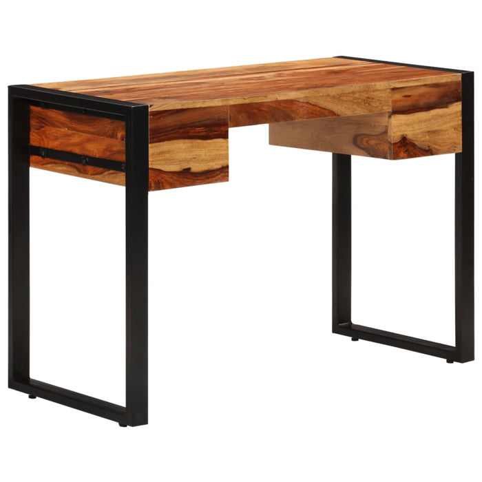 Birou cu 2 sertare, 110 x 50 x 77 cm, lemn masiv de acacia - WALTI WALTI