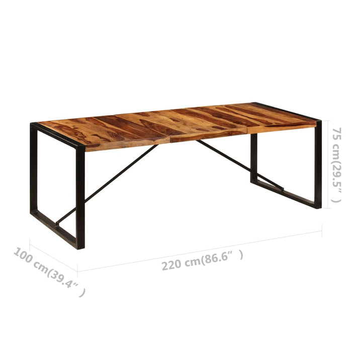 Masă de bucătărie, 220x100x75 cm, lemn masiv de acacia - WALTI WALTI