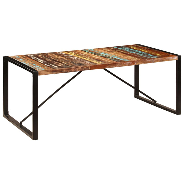 Masă de bucătărie, 200 x 100 x 75 cm, lemn masiv reciclat WALTI