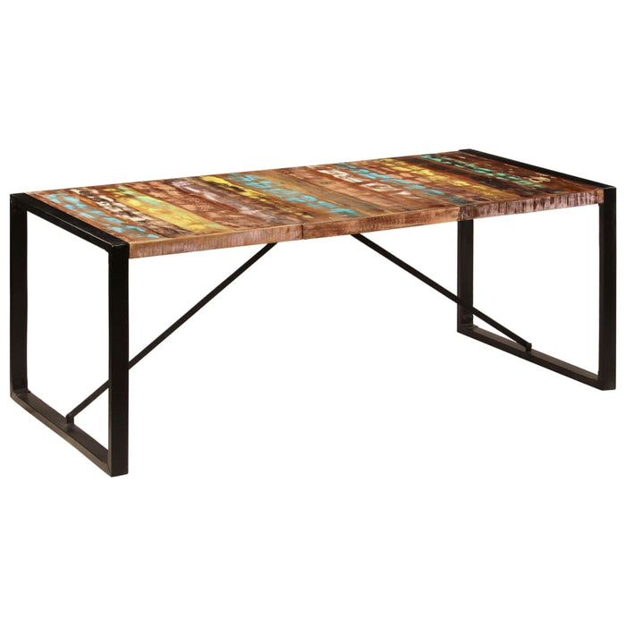 Masă de bucătărie, 200 x 100 x 75 cm, lemn masiv reciclat WALTI
