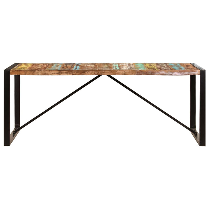 Masă de bucătărie, 200 x 100 x 75 cm, lemn masiv reciclat WALTI