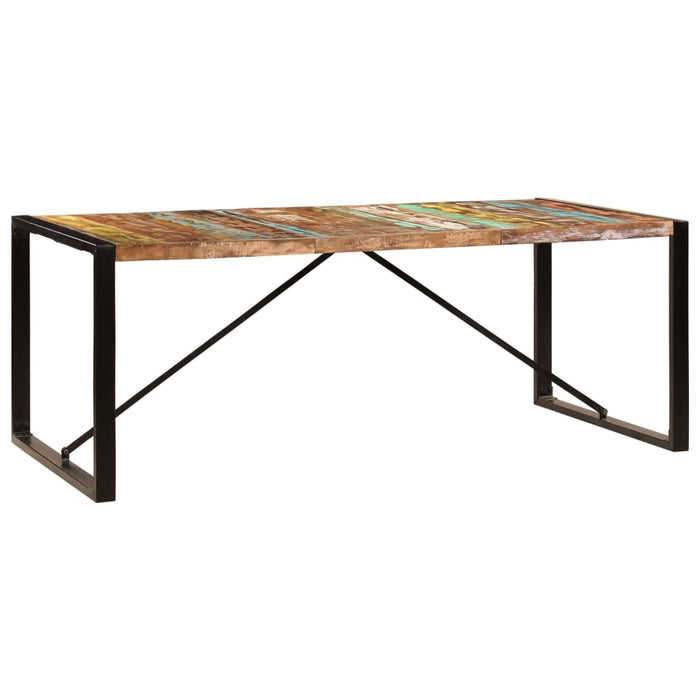 Masă de bucătărie, 200 x 100 x 75 cm, lemn masiv reciclat WALTI