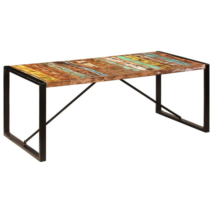 Masă de bucătărie, 200 x 100 x 75 cm, lemn masiv reciclat WALTI