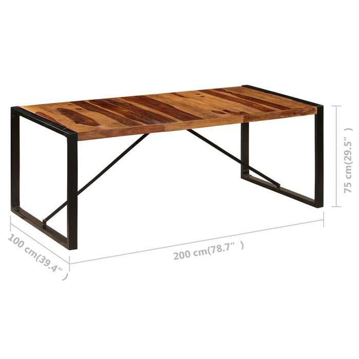 Masă de bucătărie, 200 x 100 x 75 cm, lemn masiv de acacia - WALTI WALTI