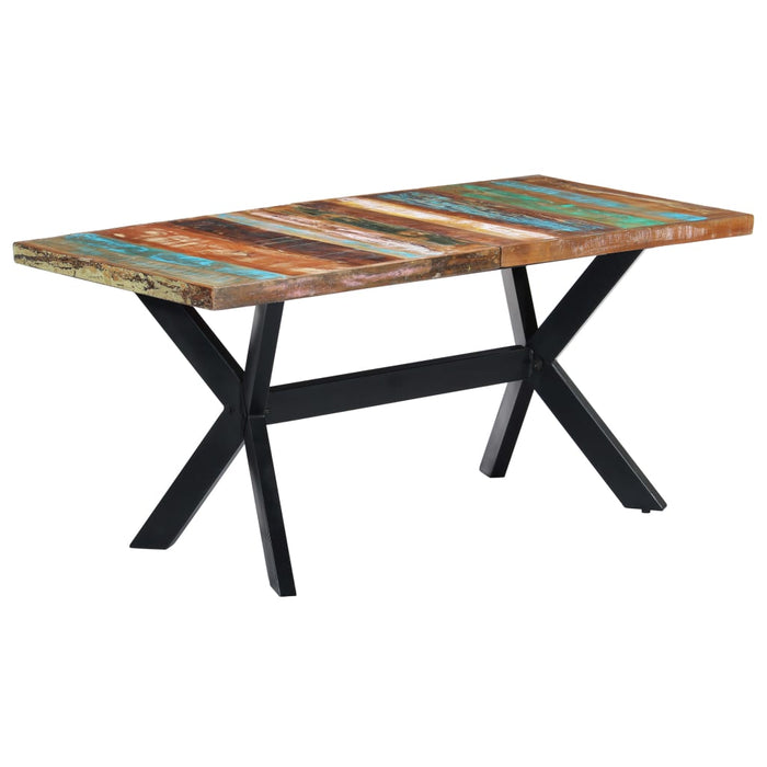 Masă de bucătărie, 160 x 80 x 75 cm, lemn masiv reciclat WALTI
