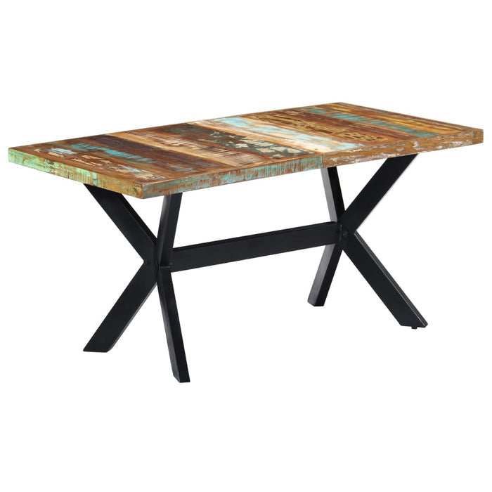Masă de bucătărie, 160 x 80 x 75 cm, lemn masiv reciclat WALTI