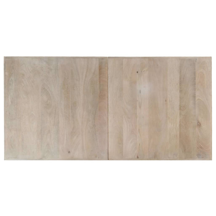 Masă de bucătărie, 140x70x75 cm, lemn masiv de mango decolorat WALTI