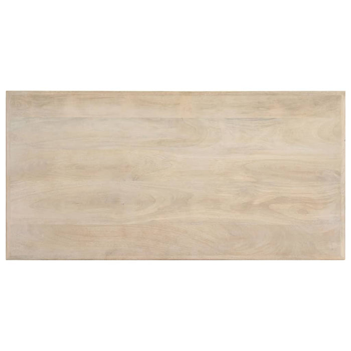 Masă de bucătărie, alb, 120 x 60 x 75 cm, lemn masiv de mango - WALTI WALTI