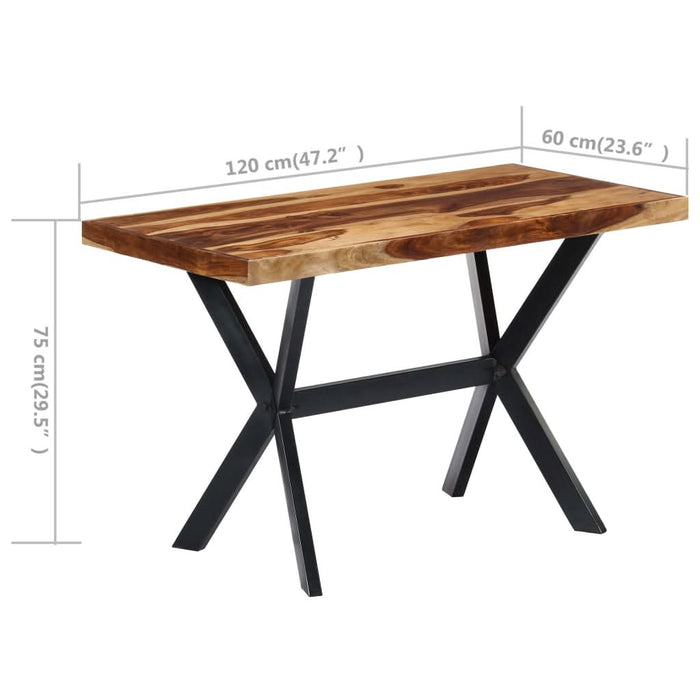 Masă de bucătărie 120x60x75 cm lemn masiv de acacia - WALTI WALTI