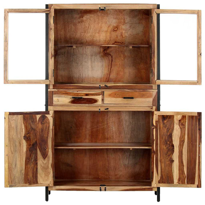 Comodă înaltă, 100x40x175 cm, lemn masiv de acacia WALTI