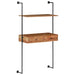 Birou de perete, 90 x 40 x 170 cm, lemn masiv de acacia - WALTI WALTI