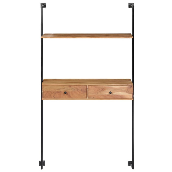 Birou de perete, 90 x 40 x 170 cm, lemn masiv de acacia - WALTI WALTI