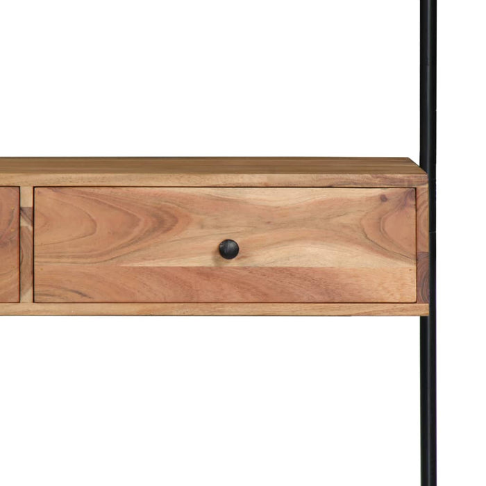 Birou de perete, 90 x 40 x 170 cm, lemn masiv de acacia - WALTI WALTI