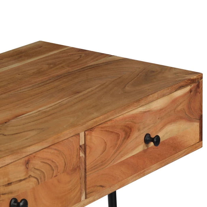 Birou de perete, 90 x 40 x 170 cm, lemn masiv de acacia - WALTI WALTI
