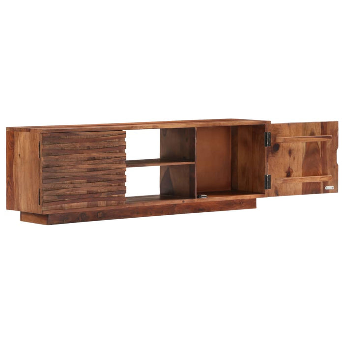 Comodă TV, 120 x 30 x 40 cm, lemn masiv de acacia WALTI