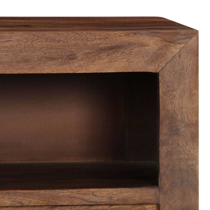 Comodă TV, 120x30x40 cm, lemn masiv de acacia WALTI
