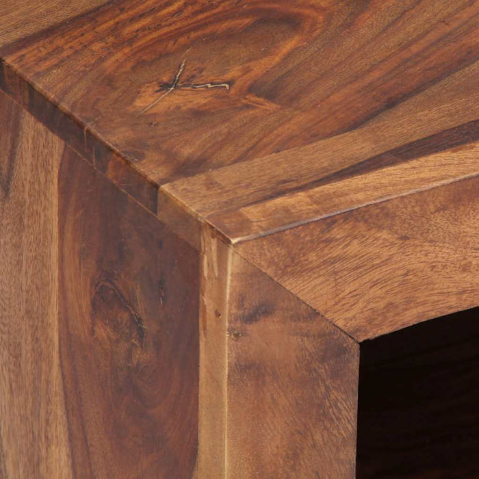 Comodă TV, 120x30x40 cm, lemn masiv de acacia WALTI