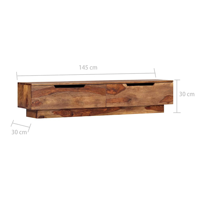 Dulap TV, 145x30x30 cm, lemn masiv WALTI