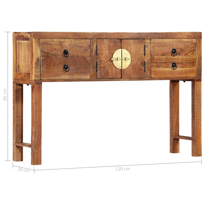 Masă consolă, 120 x 30 x 80 cm, lemn masiv de acacia WALTI