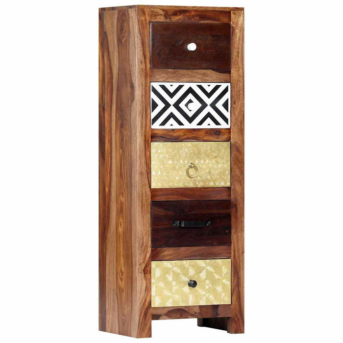 Dulap lateral, 40 x 30 x 110 cm, lemn masiv de acacia WALTI