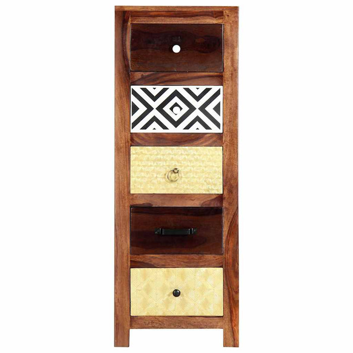 Dulap lateral, 40 x 30 x 110 cm, lemn masiv de acacia WALTI