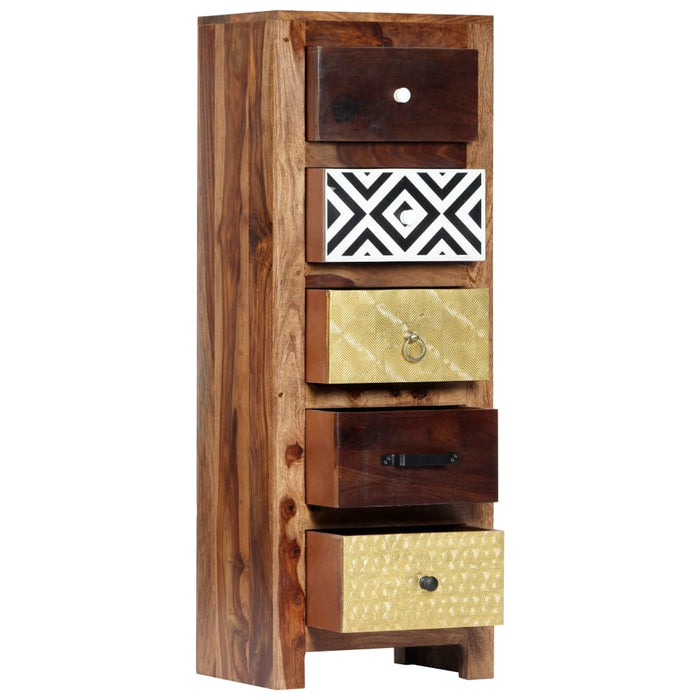 Dulap lateral, 40 x 30 x 110 cm, lemn masiv de acacia WALTI