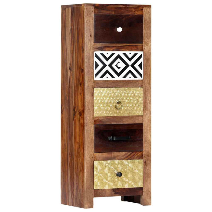 Dulap lateral, 40 x 30 x 110 cm, lemn masiv de acacia WALTI