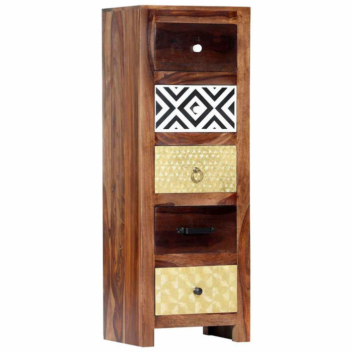 Dulap lateral, 40 x 30 x 110 cm, lemn masiv de acacia WALTI