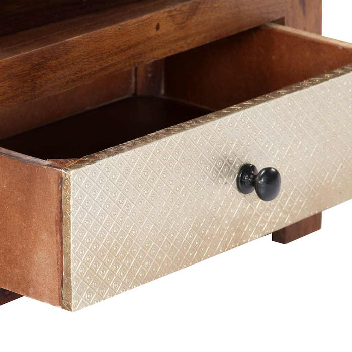 Comodă TV, 90 x 30 x 40 cm, lemn masiv de acacia WALTI