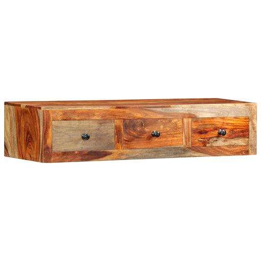Masă consolă de perete, 100x25x20 cm, lemn masiv de acacia - WALTI WALTI