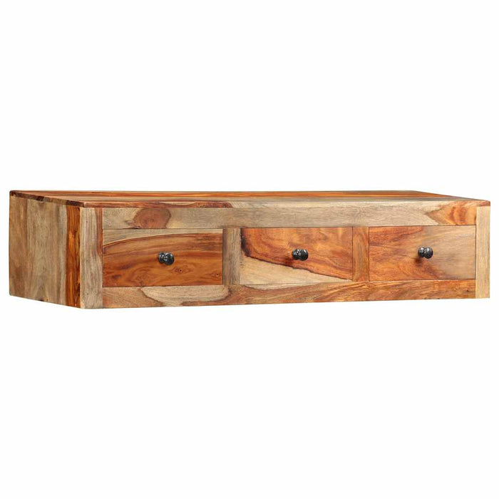 Masă consolă de perete, 100x25x20 cm, lemn masiv de acacia WALTI