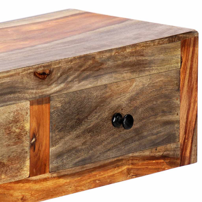 Masă consolă de perete, 100x25x20 cm, lemn masiv de acacia WALTI