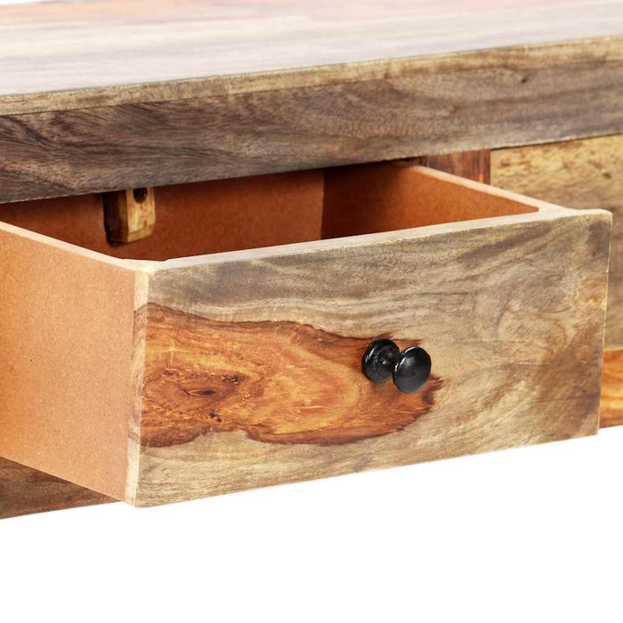 Masă consolă de perete, 100x25x20 cm, lemn masiv de acacia WALTI