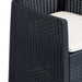 Scaune de grădină cu perne 2 buc. antracit plastic aspect ratan - WALTI WALTI