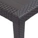 Masă de grădină, maro, 79x79x72 cm, plastic, aspect ratan - WALTI WALTI