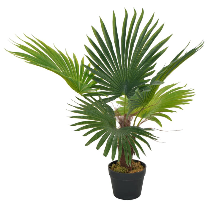 Plantă artificială palmier cu ghiveci, verde, 70 cm - WALTI WALTI