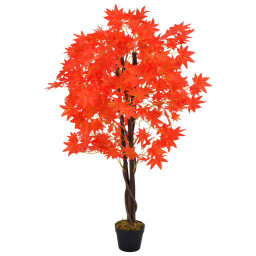 Plantă artificială arțar cu ghiveci, roșu, 120 cm - WALTI WALTI