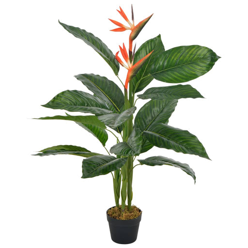 Plantă artificială Strelitzia cu ghiveci, roșu, 100 cm - WALTI WALTI