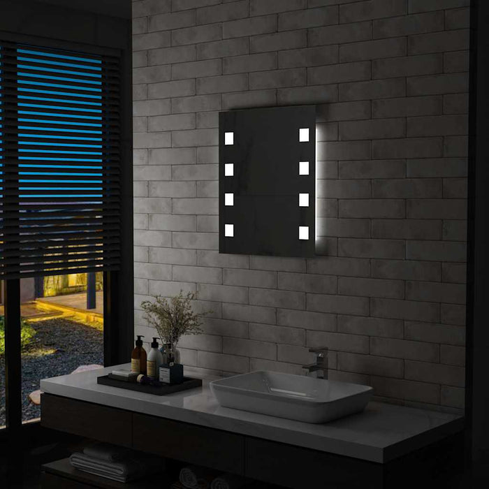 Oglindă cu LED de perete pentru baie, 50 x 60 cm WALTI