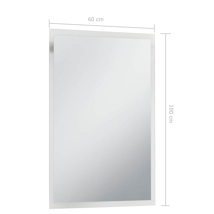 Oglindă cu LED de perete de baie, 60 x 100 cm WALTI