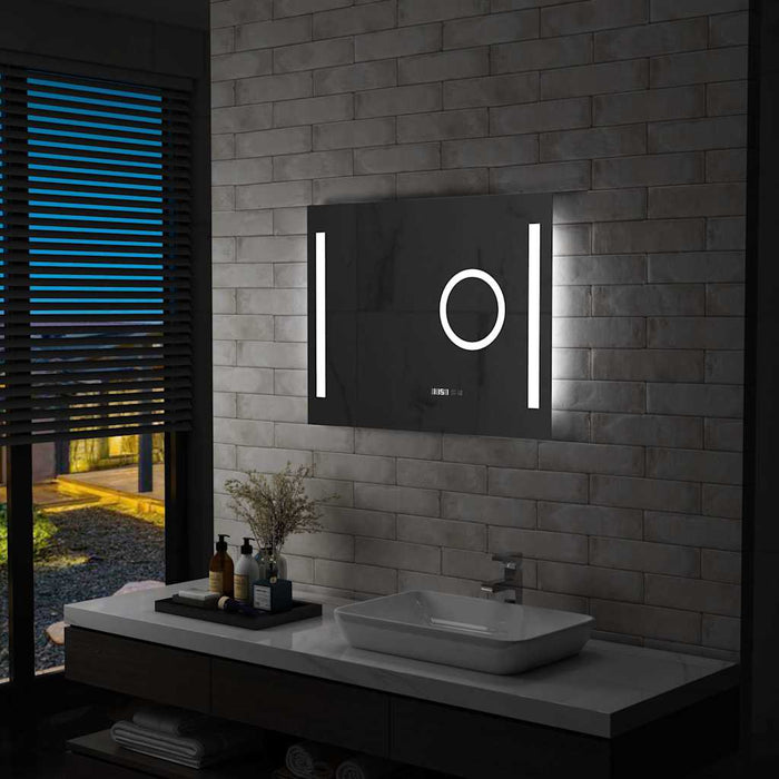 Oglindă cu LED de perete de baie, cu senzor tactil, 80 x 60 cm WALTI